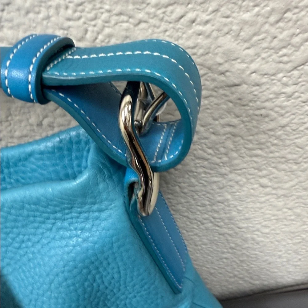 Rare Vintage Teal Blue Coach SoHo Leather Duffle